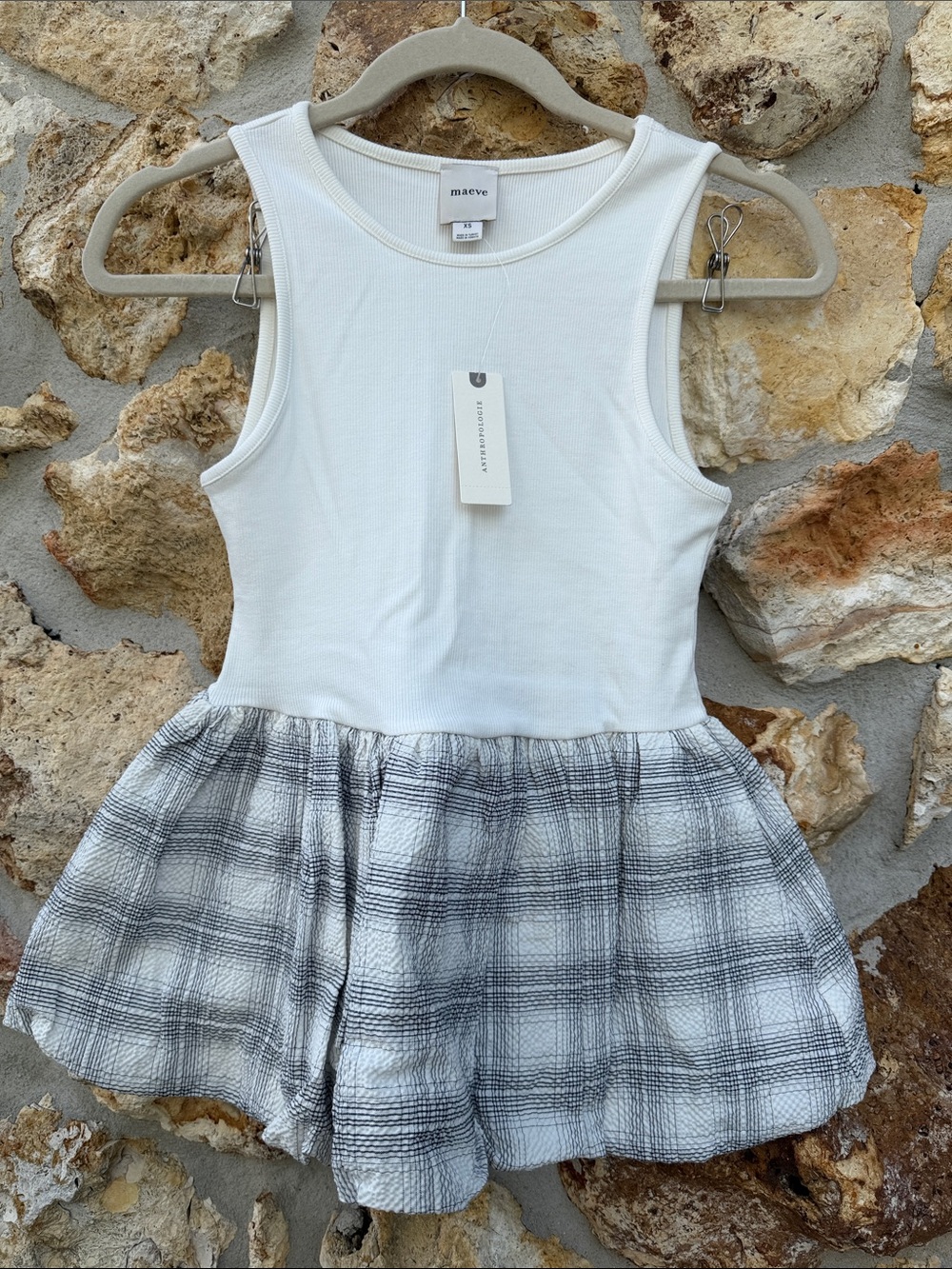 Anthropologie Maeve Bubble Peplum Tank